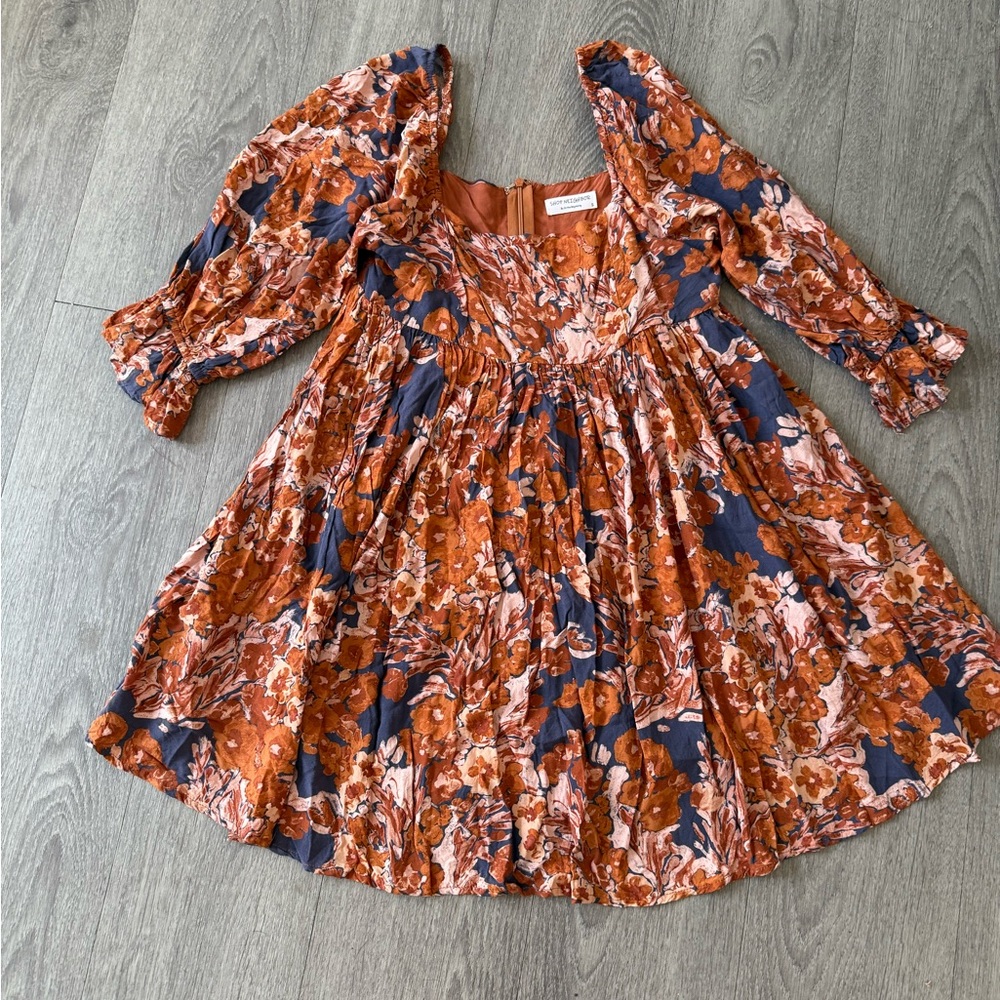 Shop Neighbor by in the beginning floral dress size small